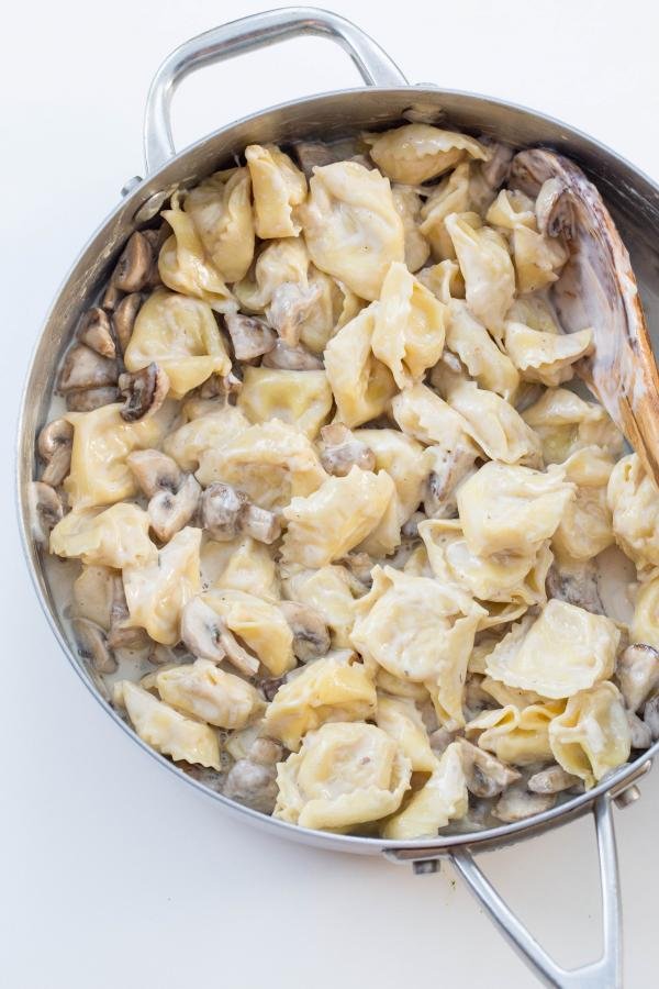 Creamy Mushroom Tortellini Momsdish