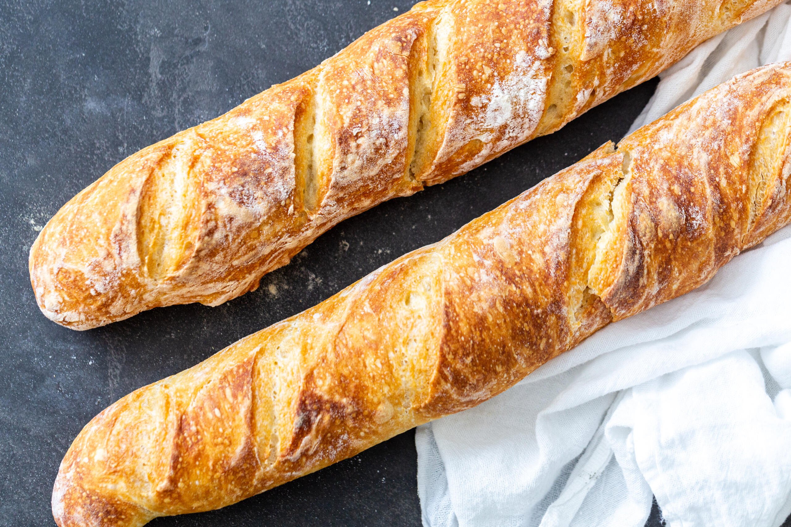 Easy French Baguettes - A Kitchen Addiction