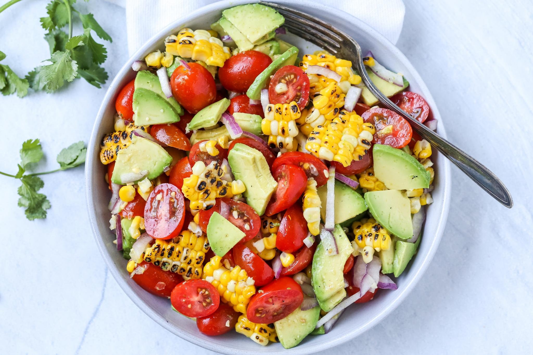 Corn Tomato Avocado Salad - Momsdish