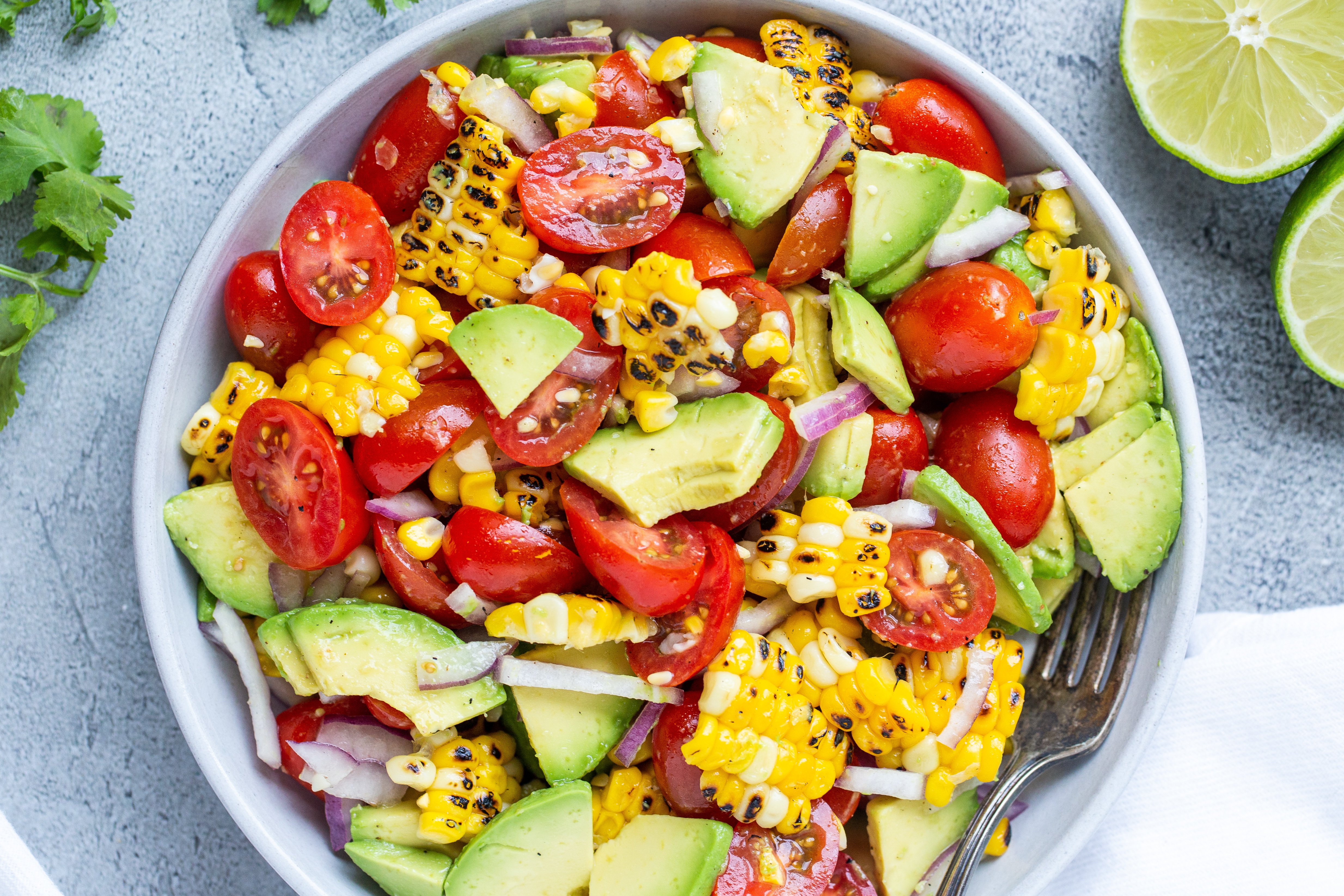 Corn Tomato Avocado Salad Momsdish 