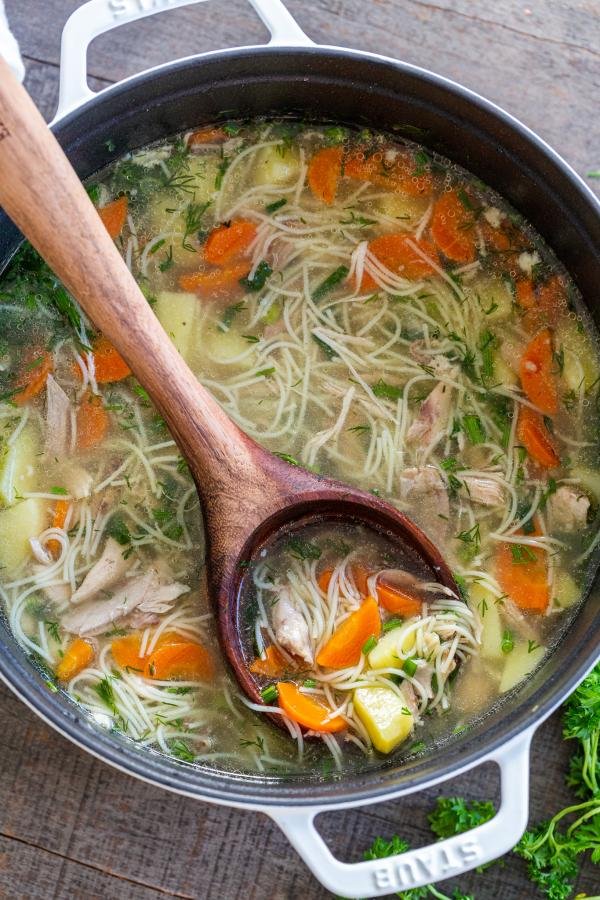 chicken noodle soup recipe whole chicken