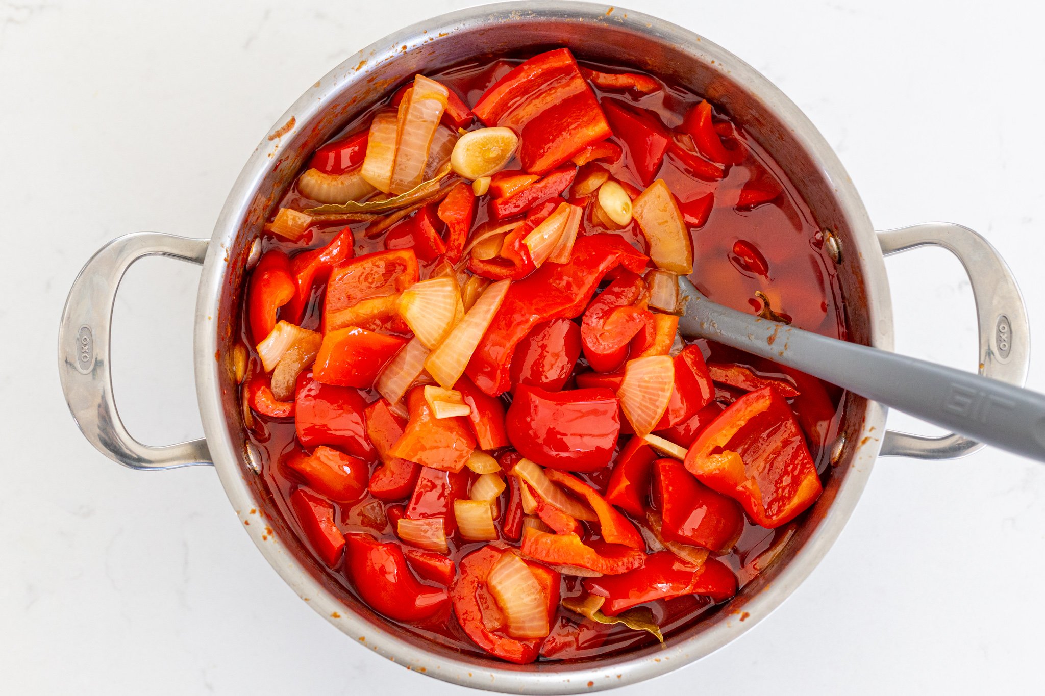 Marinated Red Bell Peppers - Momsdish