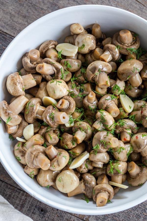 Pickled Mushrooms (So Easy) - Momsdish