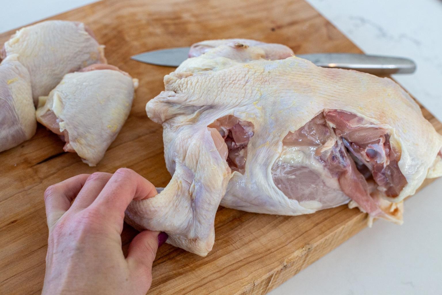 How to Cut Up a Whole Chicken Momsdish