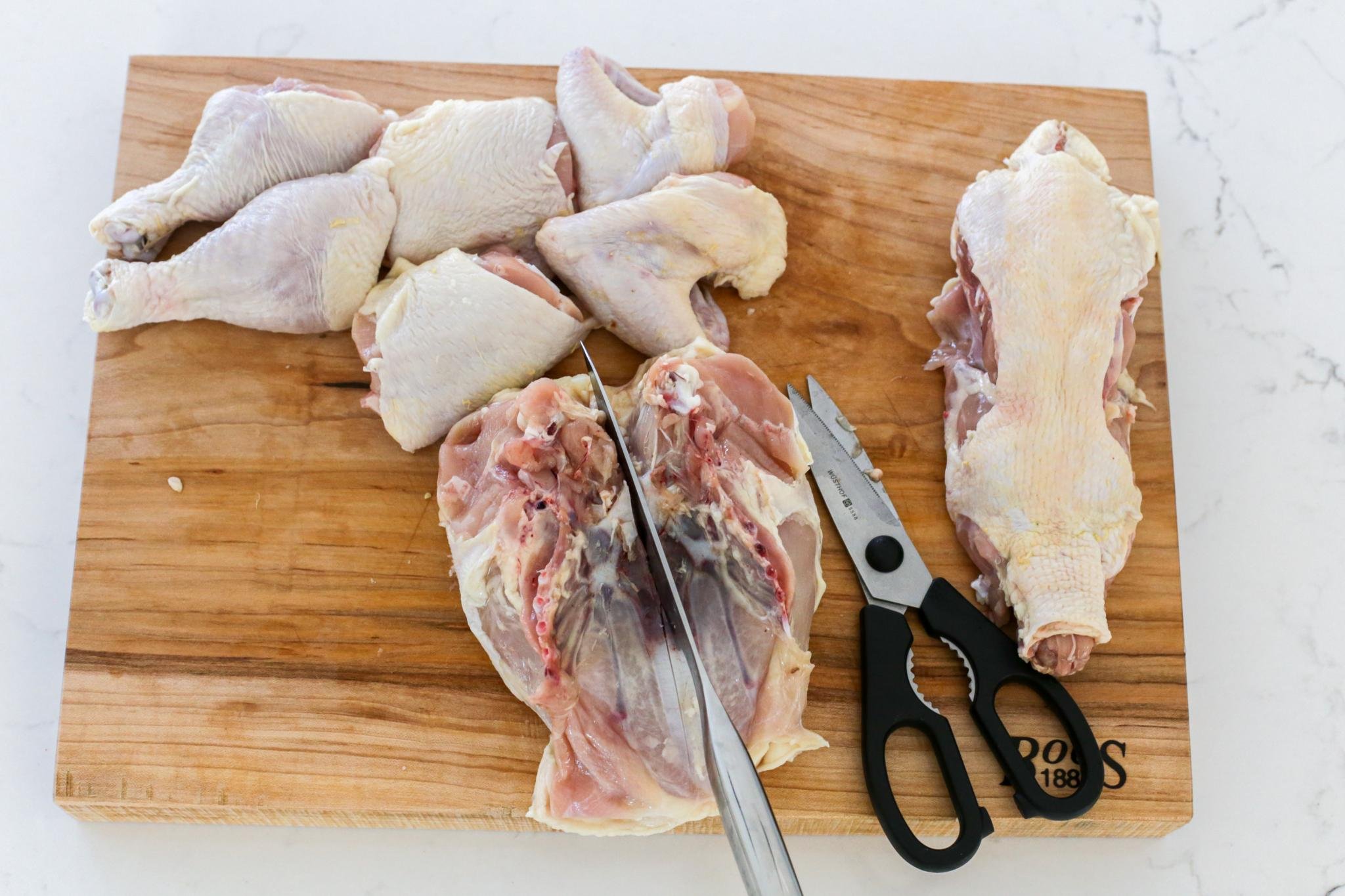 How to Cut Up a Whole Chicken Momsdish