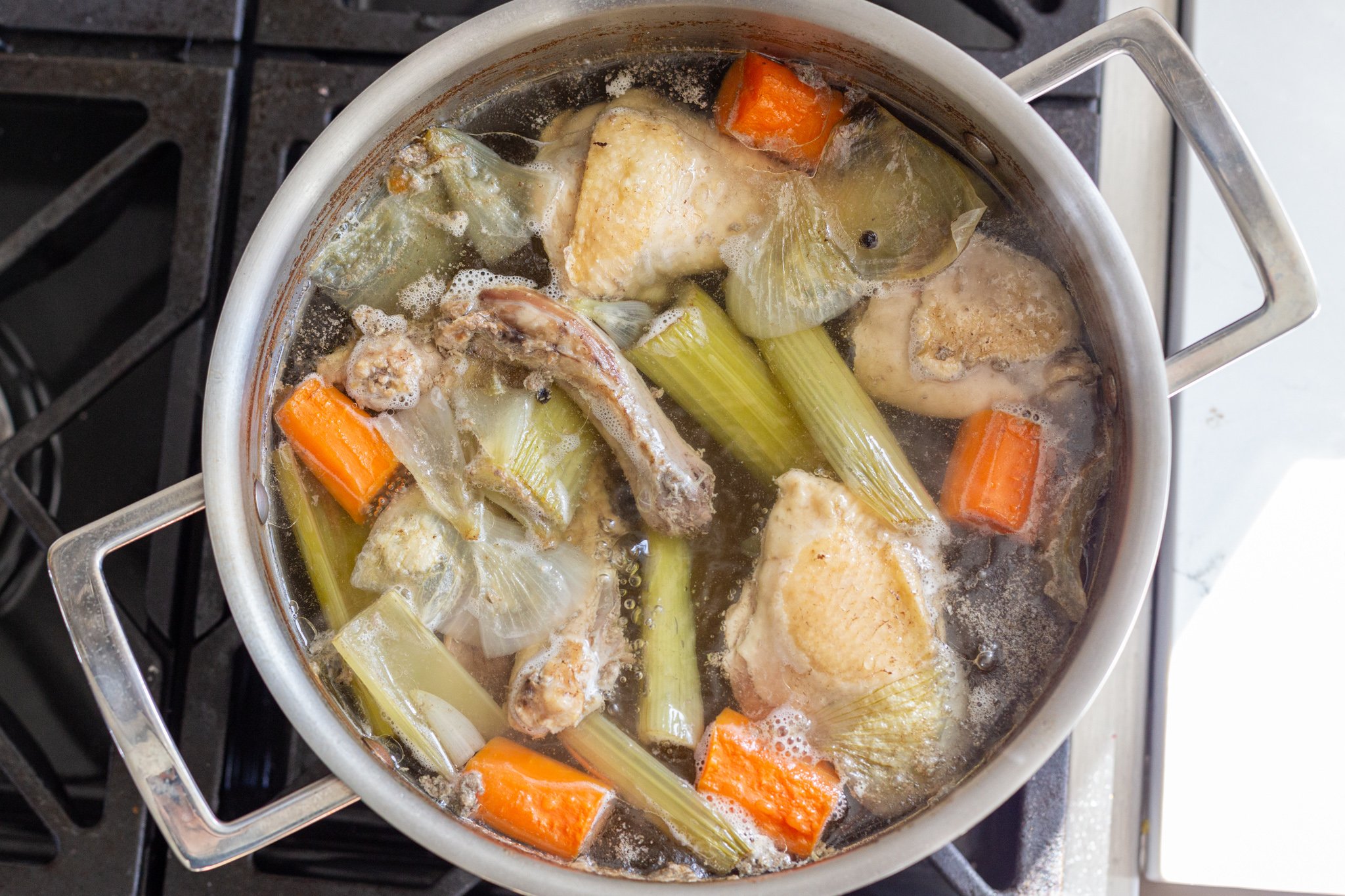 Homemade Chicken Broth, Fresh and Simple - Familystyle Food