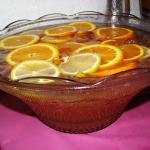 Sparkling Punch in a serving bowl on a table