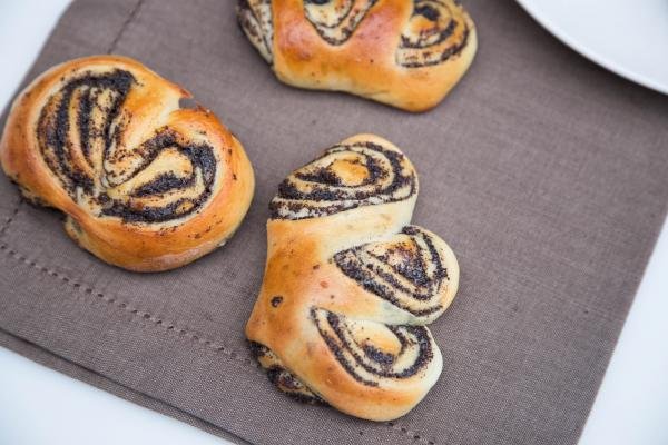 Piroshki - Three Ways on a table napkin