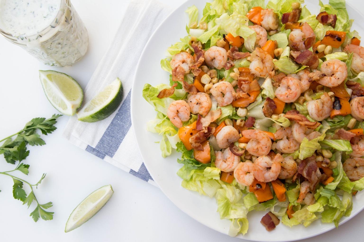Shrimp Lettuce Salad Recipe - Momsdish