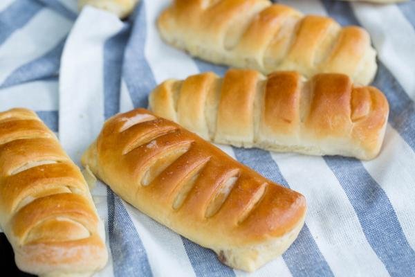 Fruit Piroshki on a kitchen towel