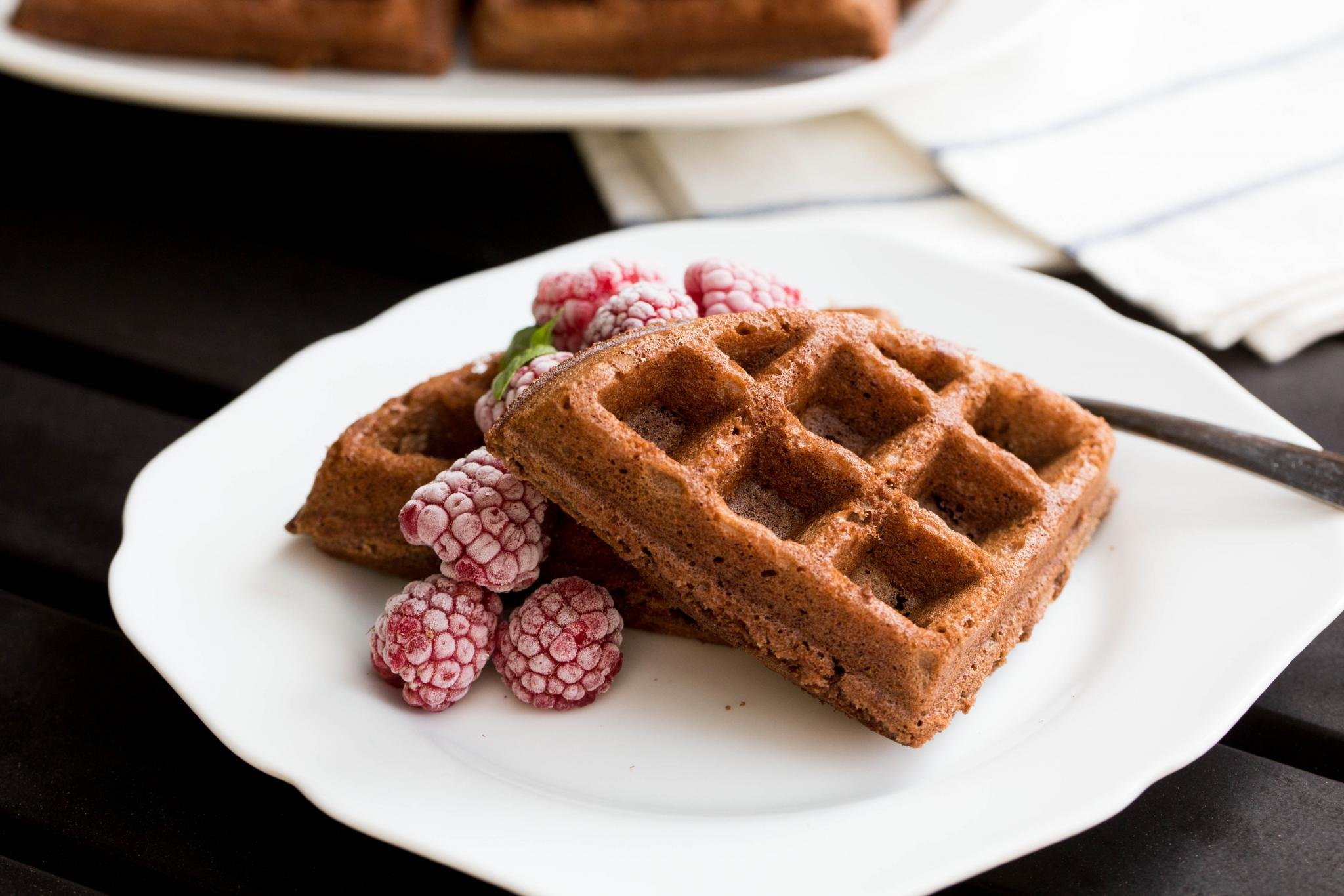 Chocolate Waffles Recipe Momsdish