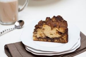 A slice of Coffee Cake on a plate