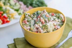 Russian Cobb Salad in a bowl