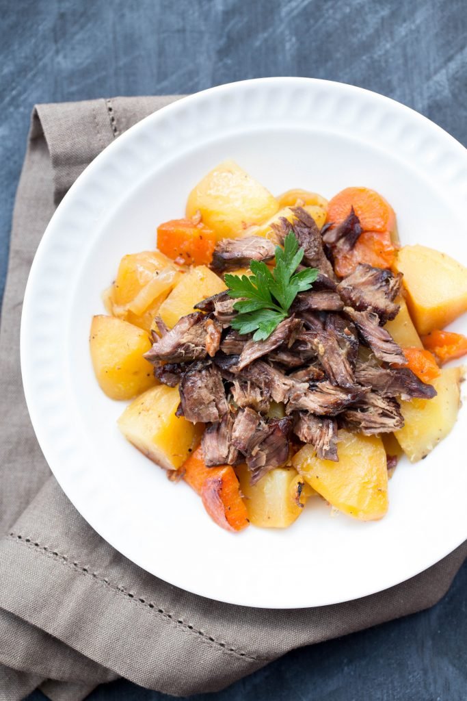 Beef Veggie Roast on a plate