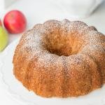 Apple Cake on a serving tray