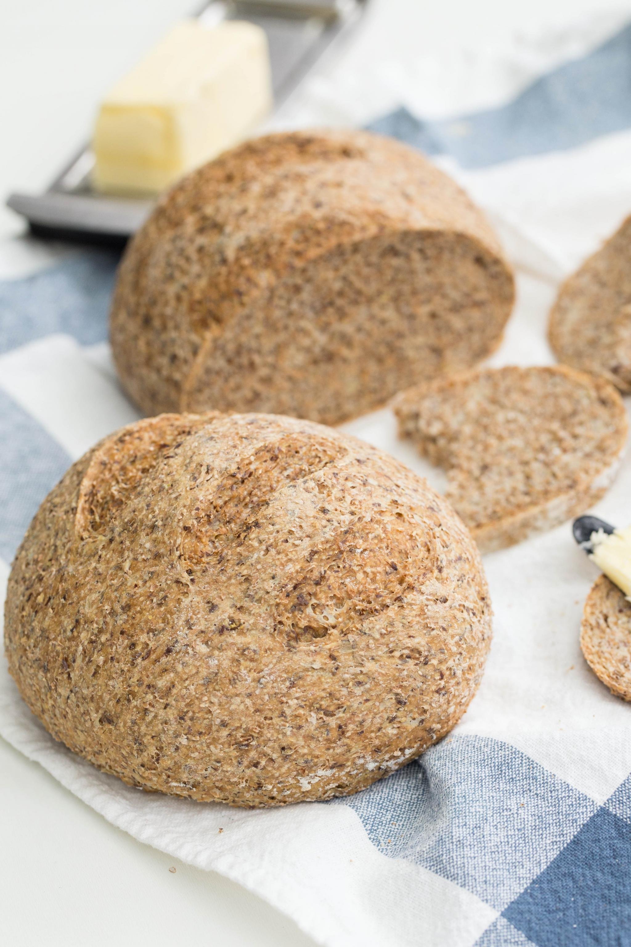 5 Minute Flax Wheat Bread Momsdish