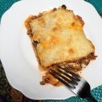 Mushroom Lasagna on a plate