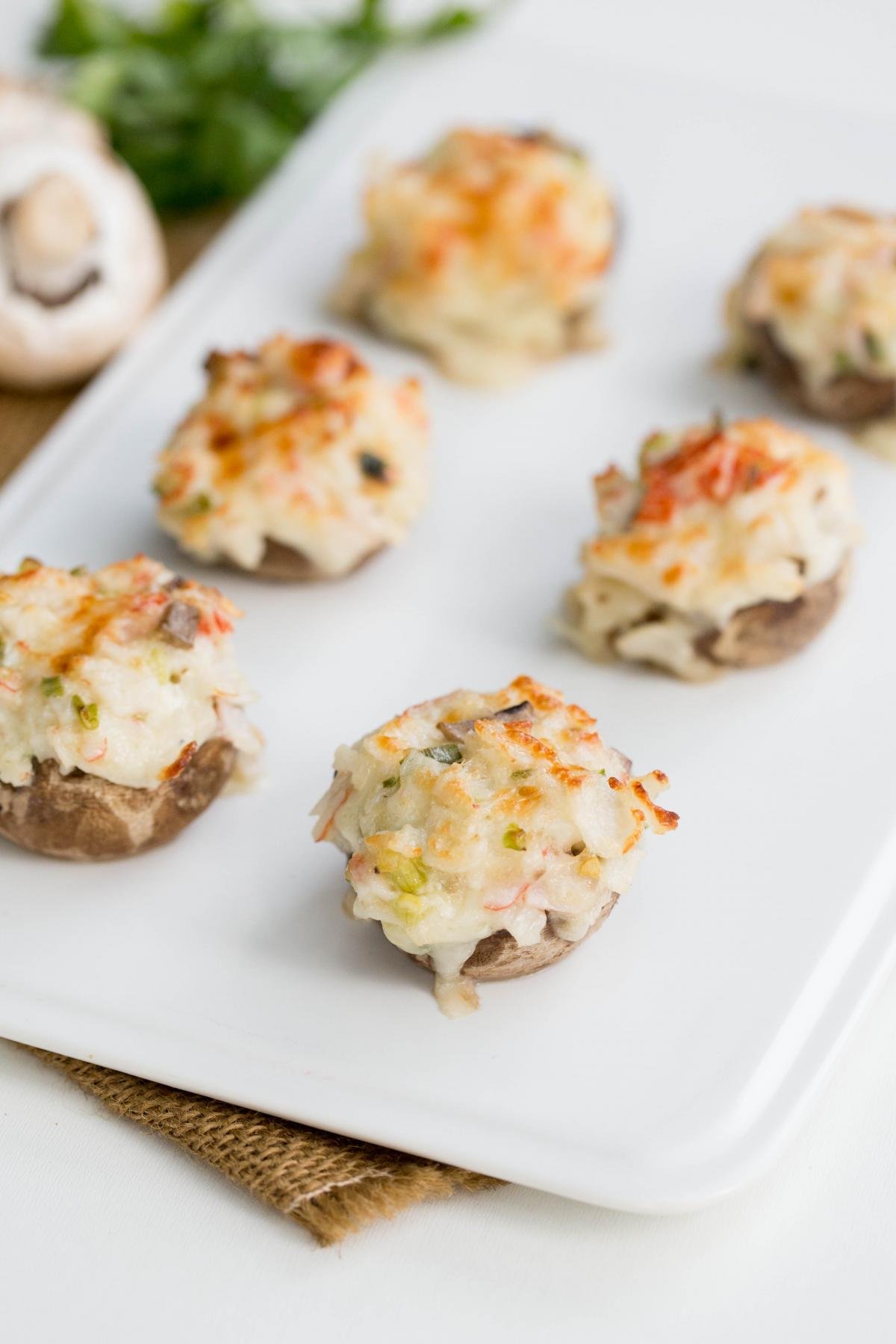 Seafood Stuffed Mushrooms | Crab Stuffed Mushrooms- Momsdish