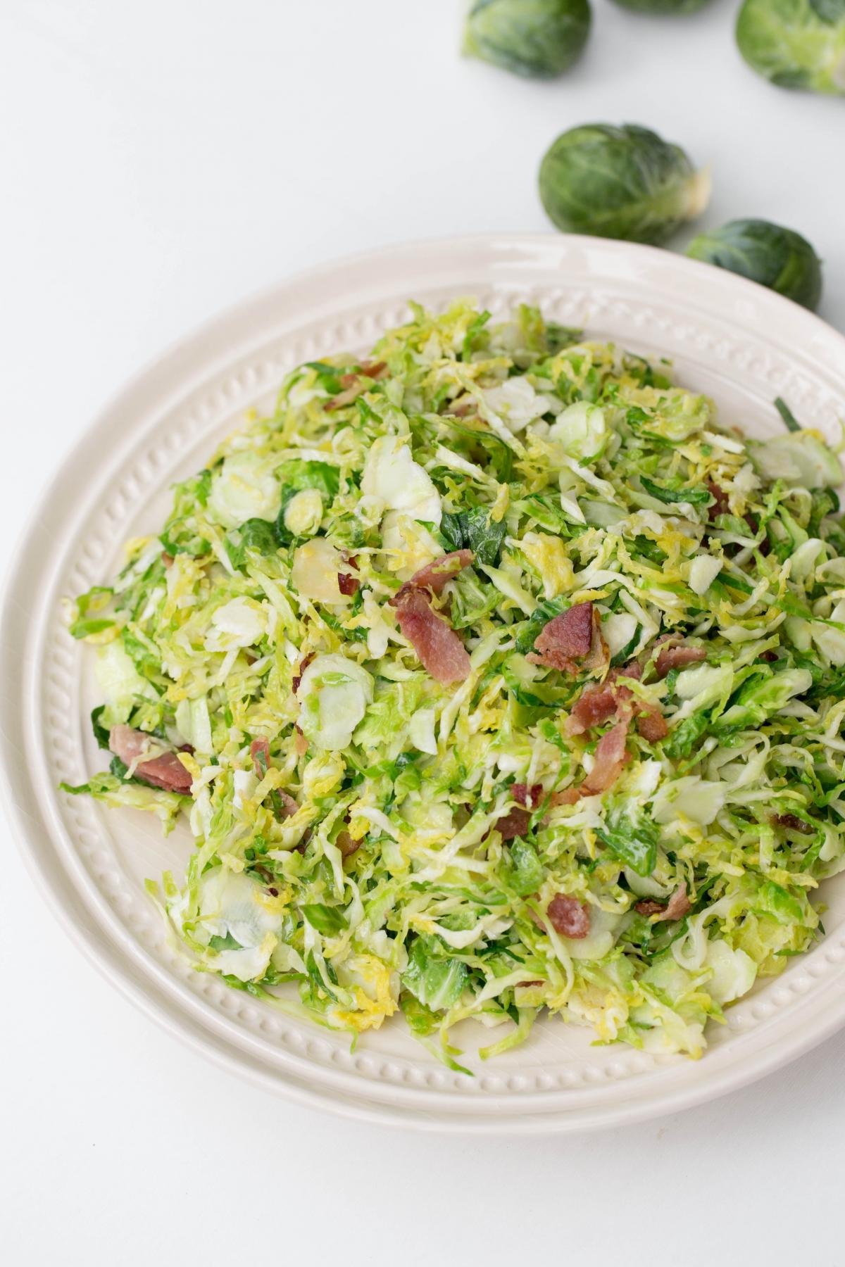Quick Bacon Brussel Sprouts Salad Momsdish