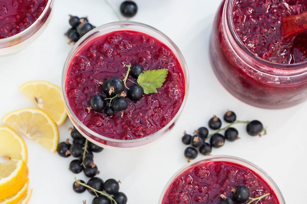 Panna Cotta in plastic cups