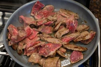 Beef on a skillet