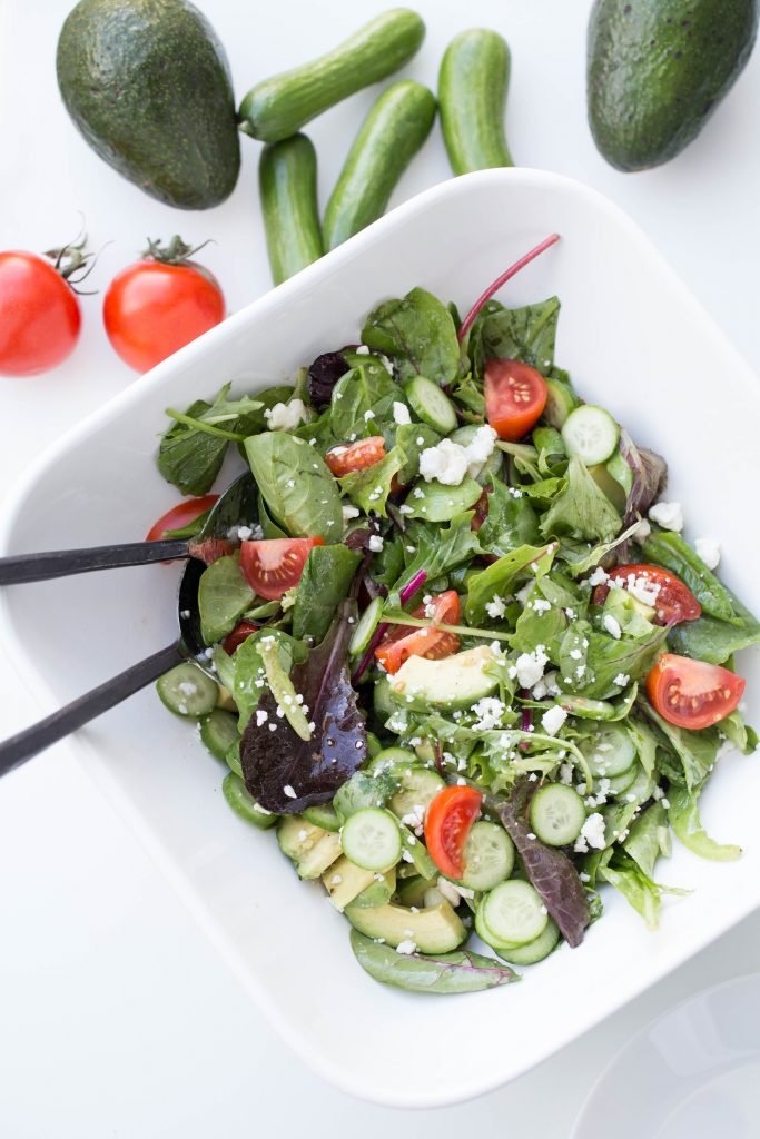 Ultimate Garden Salad in a bowl with vegetables