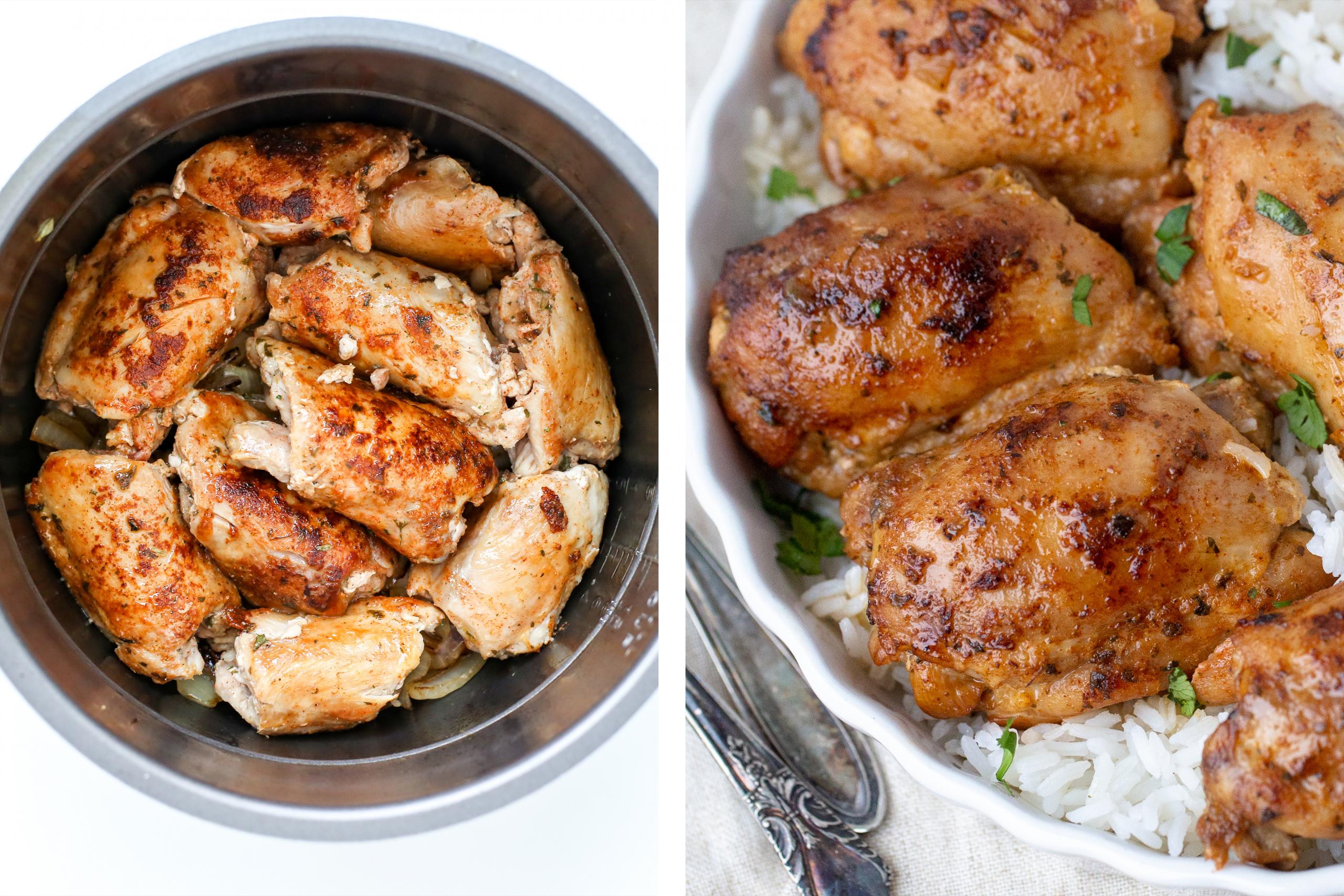 Instant Pot Chicken Thighs Fresh Or Frozen Momsdish