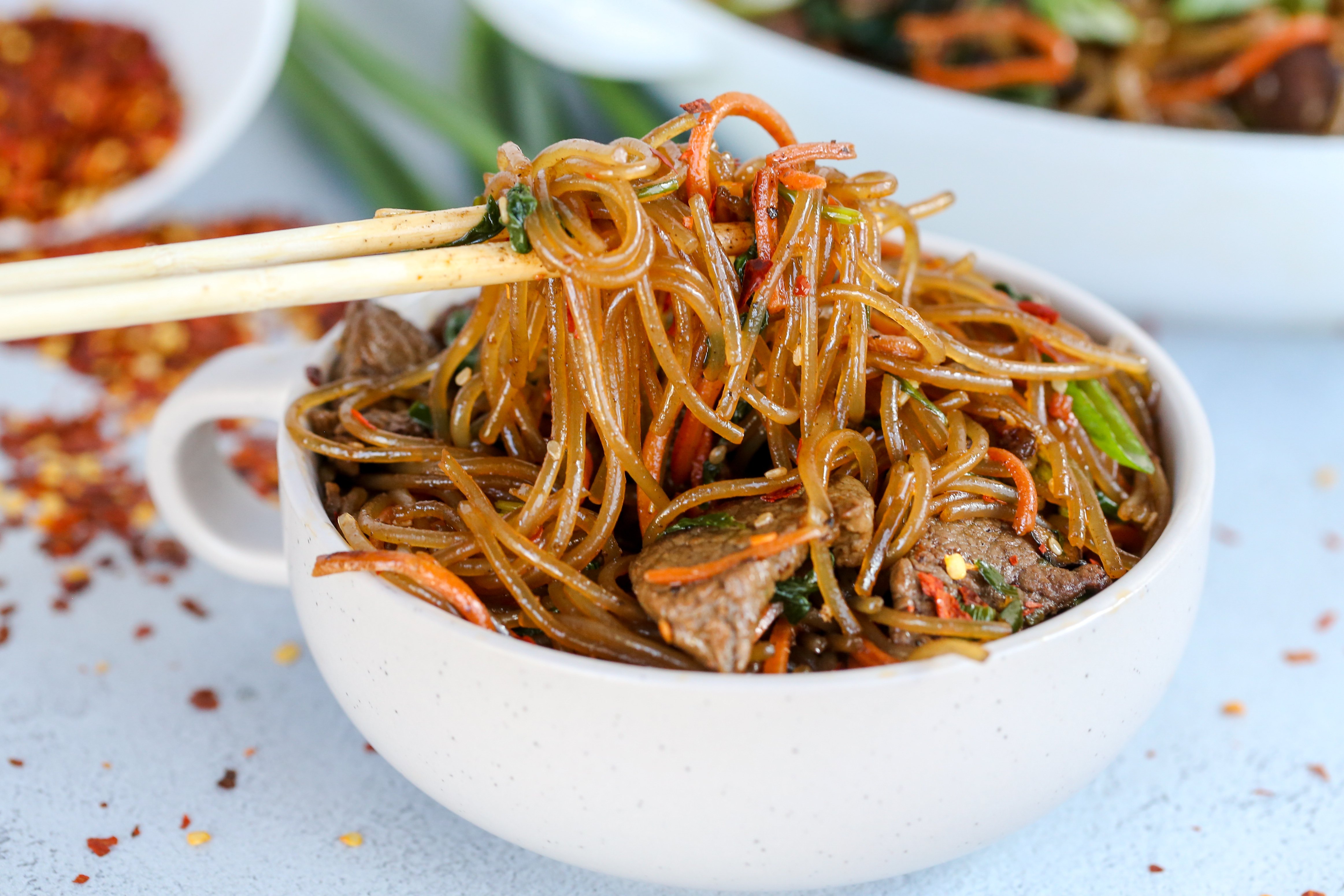 Easy Korean Spicy Noodles - Momsdish