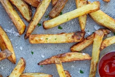 Air Fryer French Fries on a tray