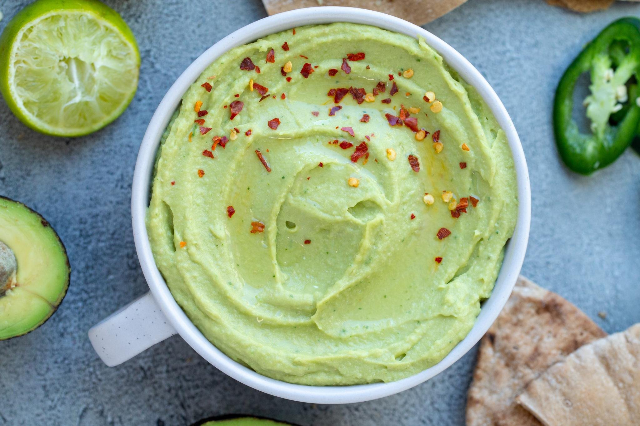 15Minute Avocado Hummus Momsdish
