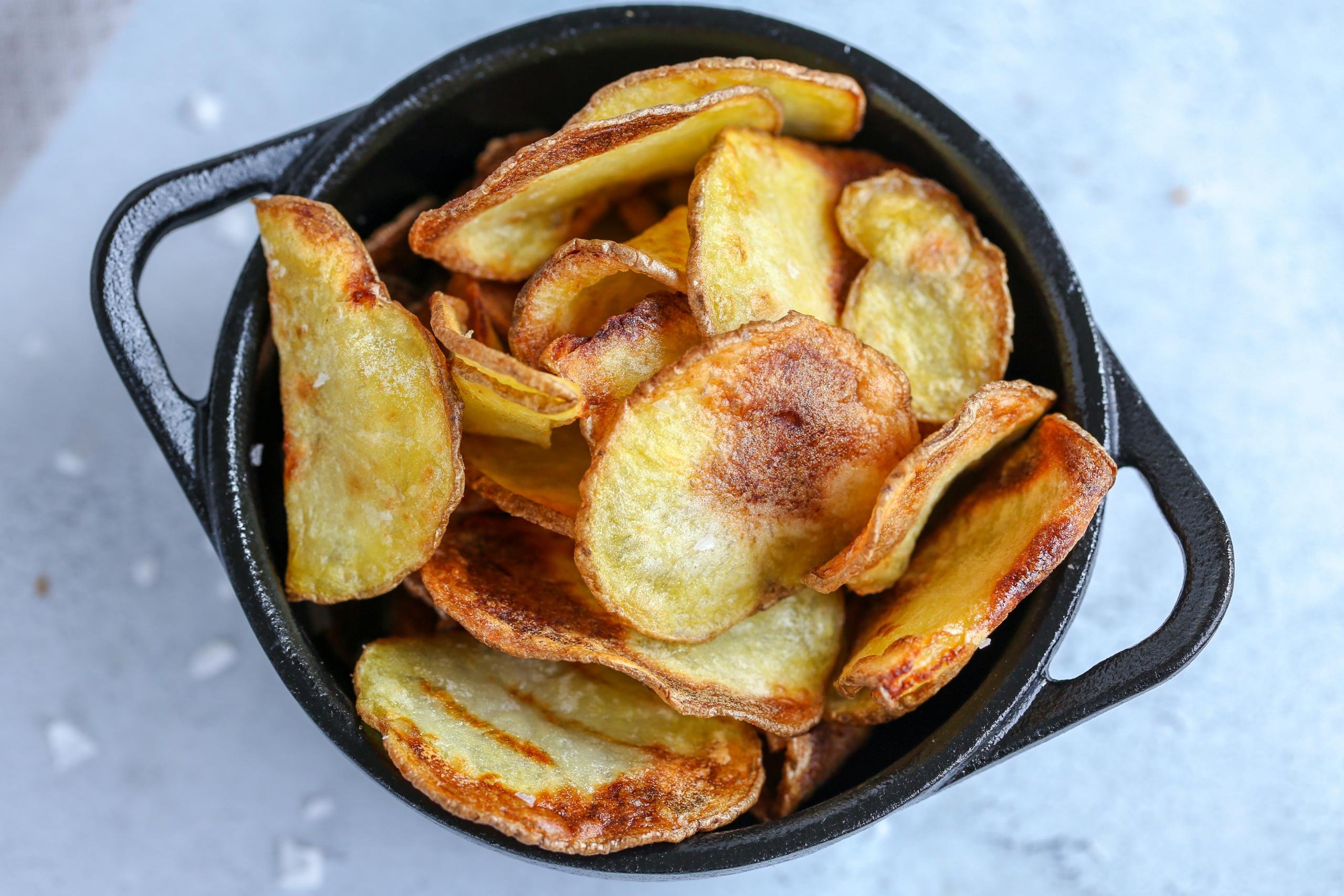 Crispy Air Fryer Potato Chips — Let's Dish Recipes
