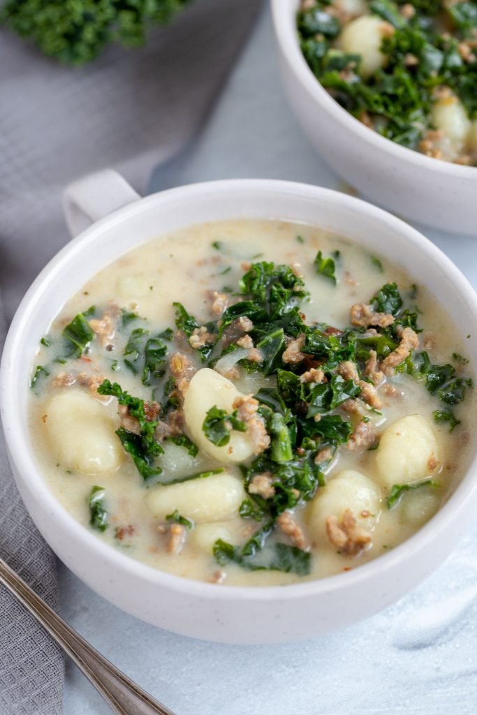 Gnocchi Zuppa Toscana in a bowl