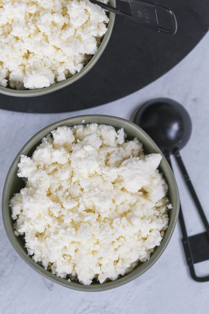 Farmers Cheese in a bowl