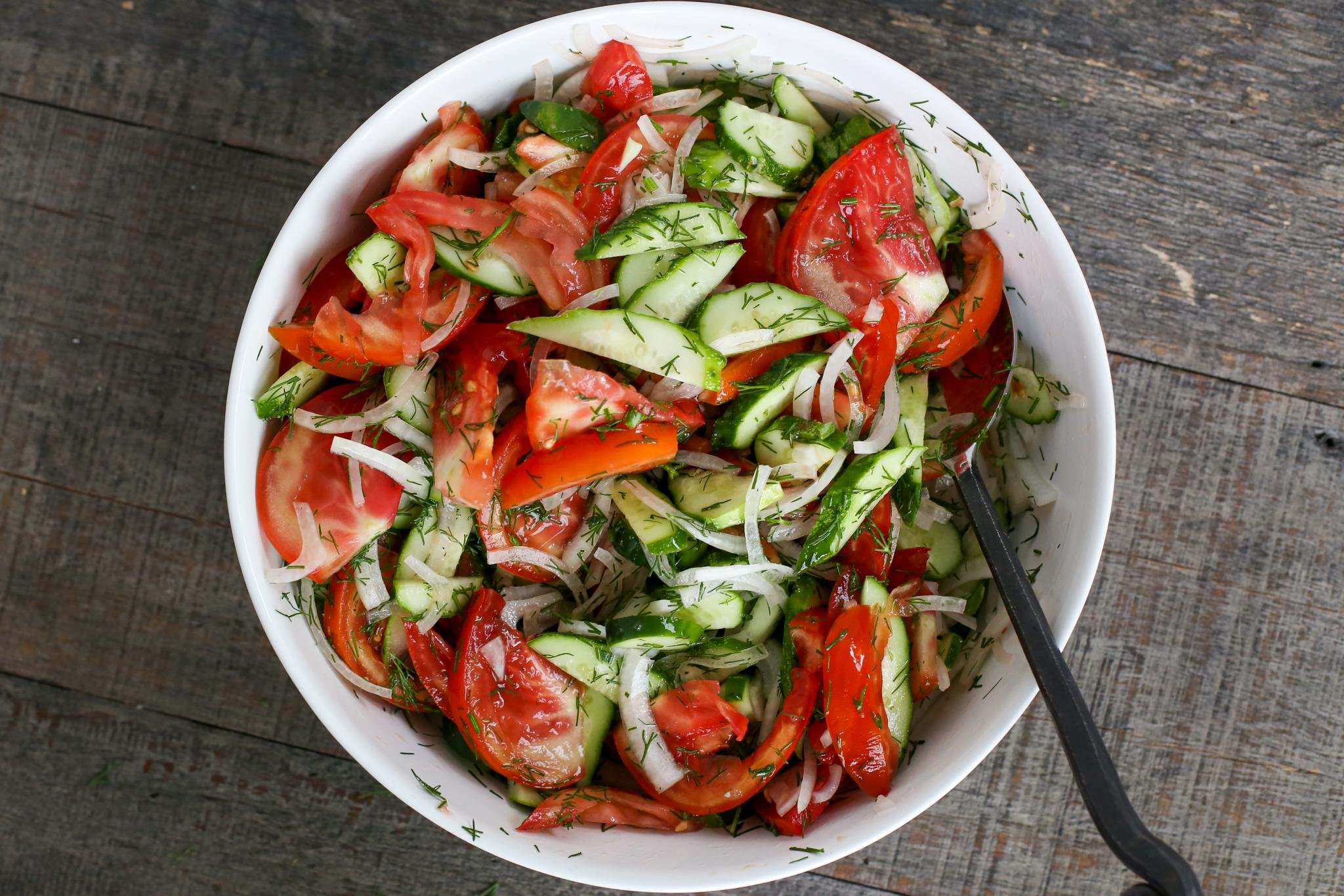 Classic Garden Cucumber Tomato Salad Momsdish
