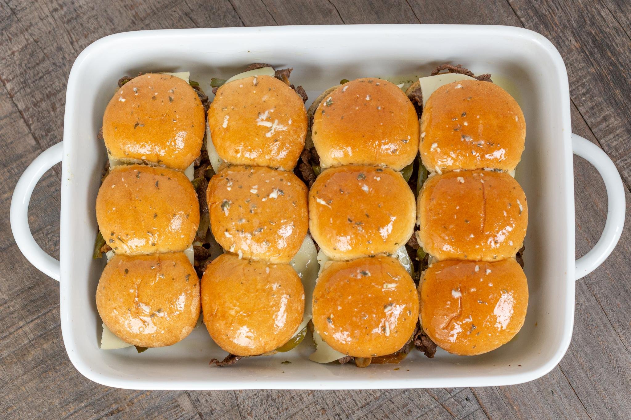 Easy Philly Cheesesteak Sliders Momsdish