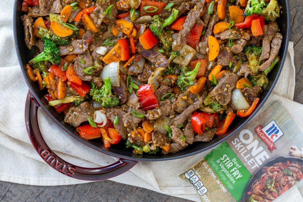 One Skillet Beef Stir Fry Momsdish 