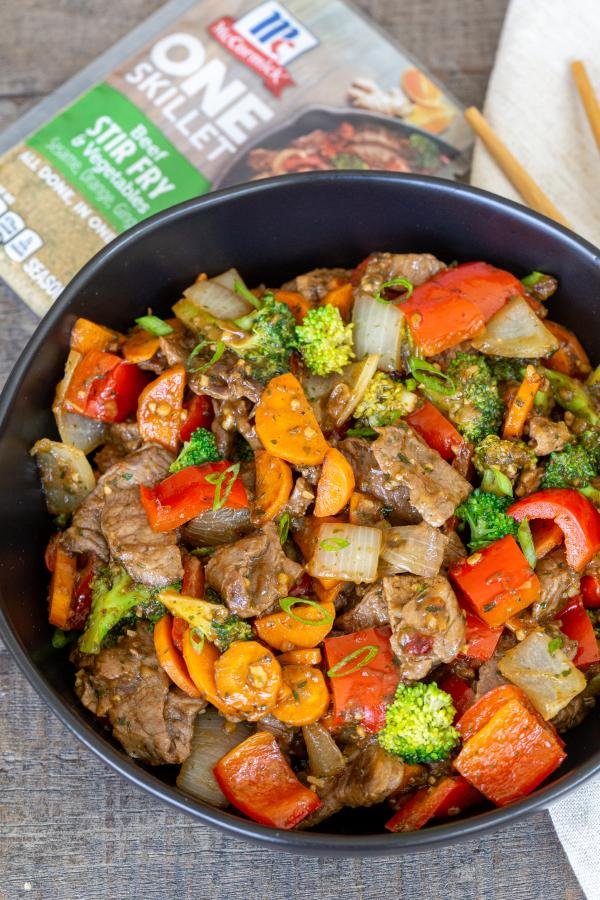  Beef Stir Fry in a bowl