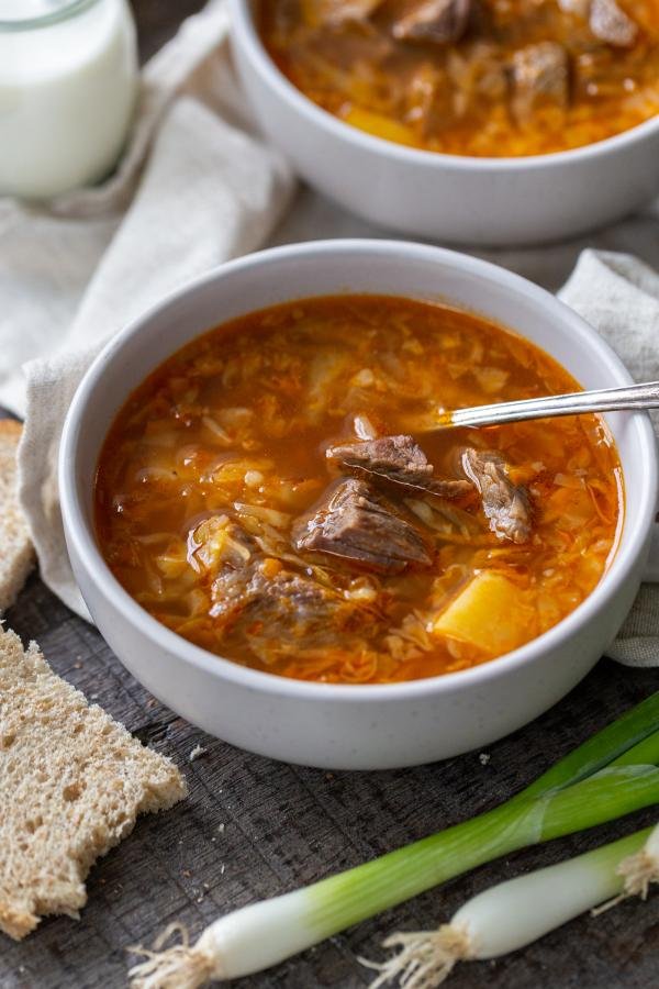 Cabbage Soup in the bowl