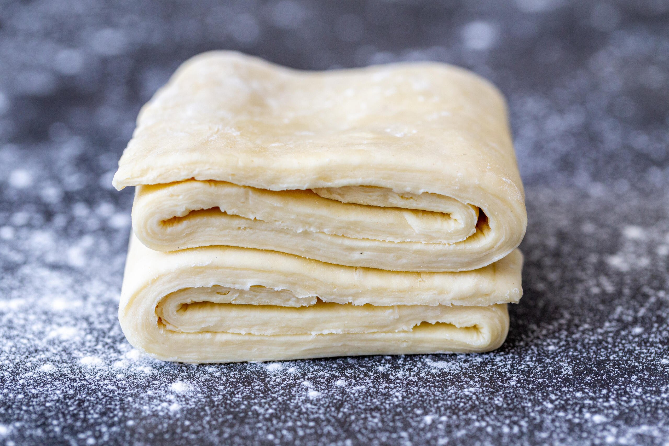 Быстрое слоеное тесто. Puff Pastry Dough.