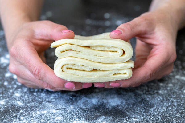 puff pastry on a counter