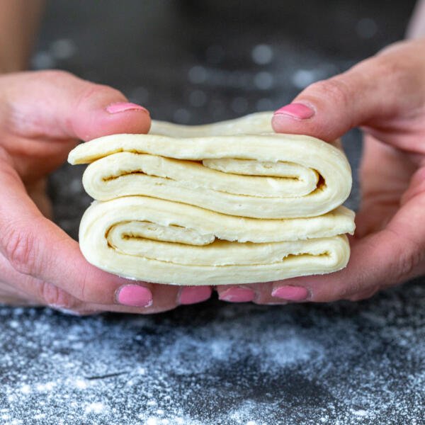 puff pastry on a counter