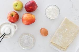 Ingredients for apple turnovers