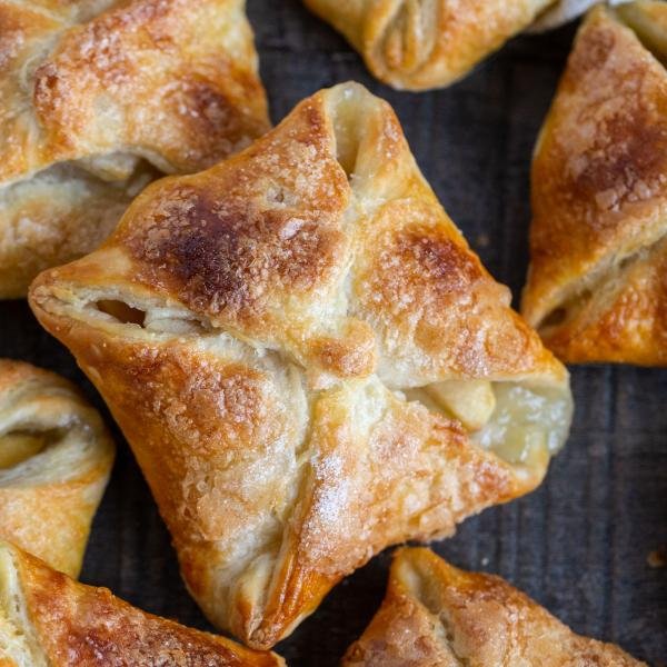 Quick Apple Turnovers on a cooling rack