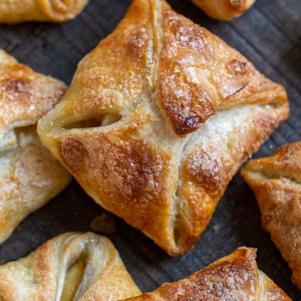 Quick Apple Turnovers on a cooling rack