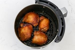 Cooked Chicken thighs in the air fryer