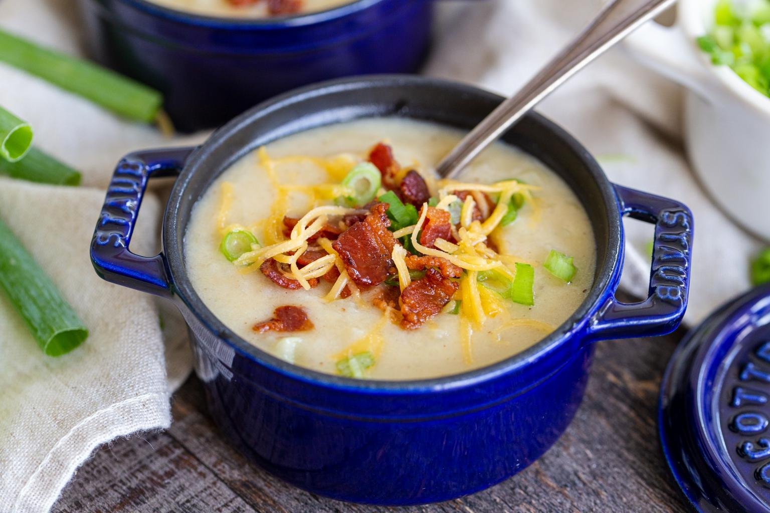 Creamy Potato Soup Recipe Momsdish 