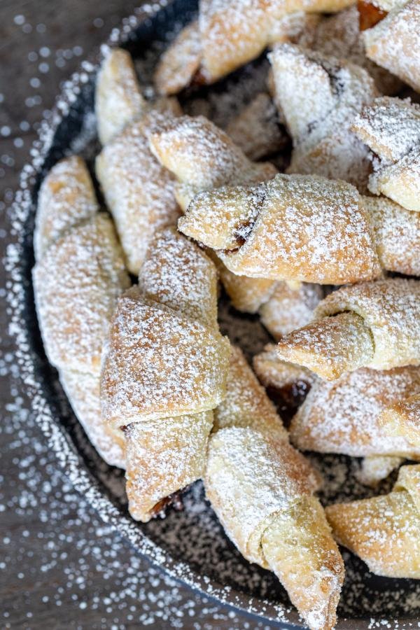 Rugelach in a plate 