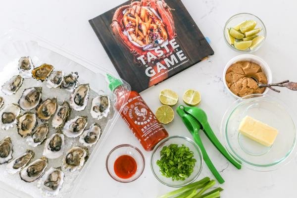 Ingredients for the oysters