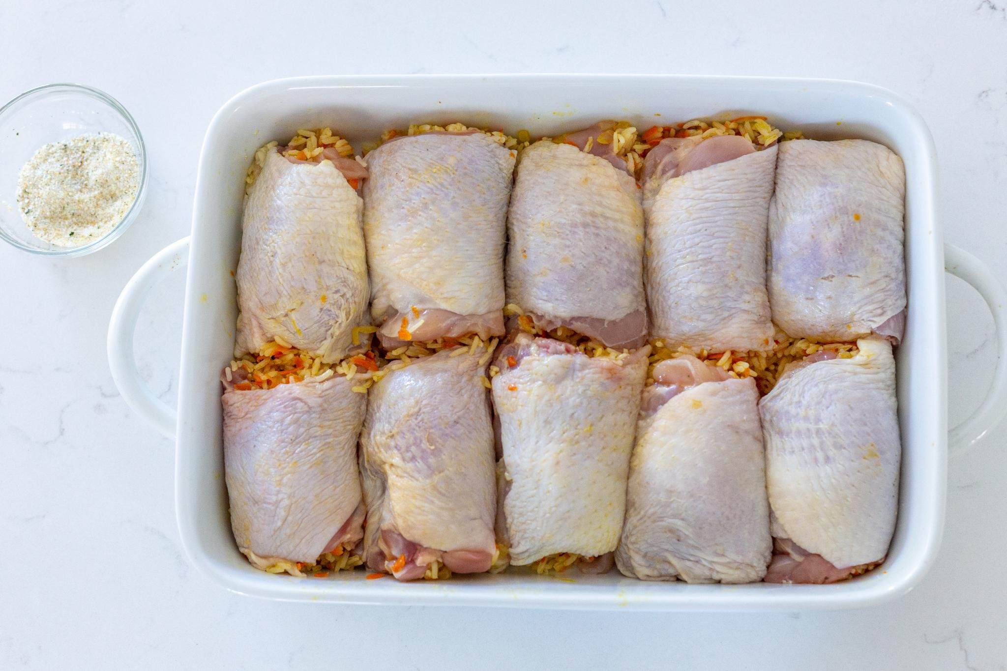 Rice Stuffed Chicken Thighs Momsdish rice-stuffed-chicken-thighs-momsdish