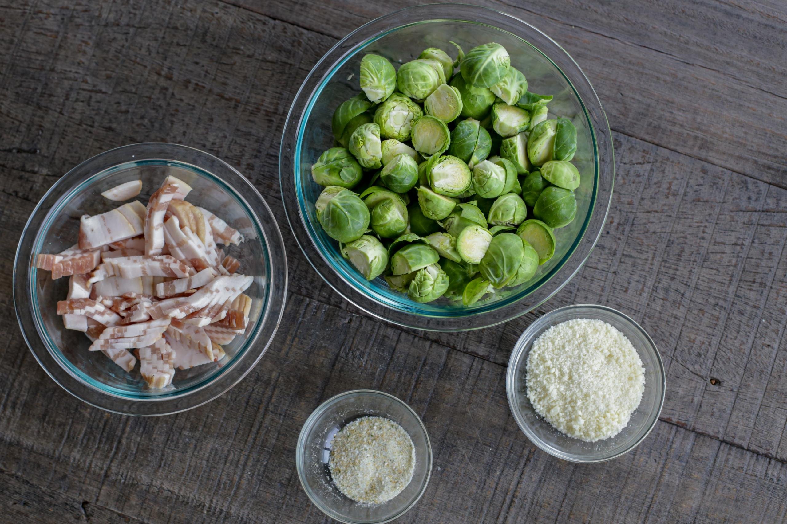 Ingredients for Brussel Sprouts salad